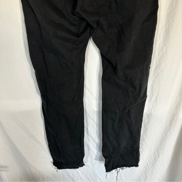 Levi’s 501 Raw Hem High Rise Black Jeans 32x32 - Picture 3 of 7